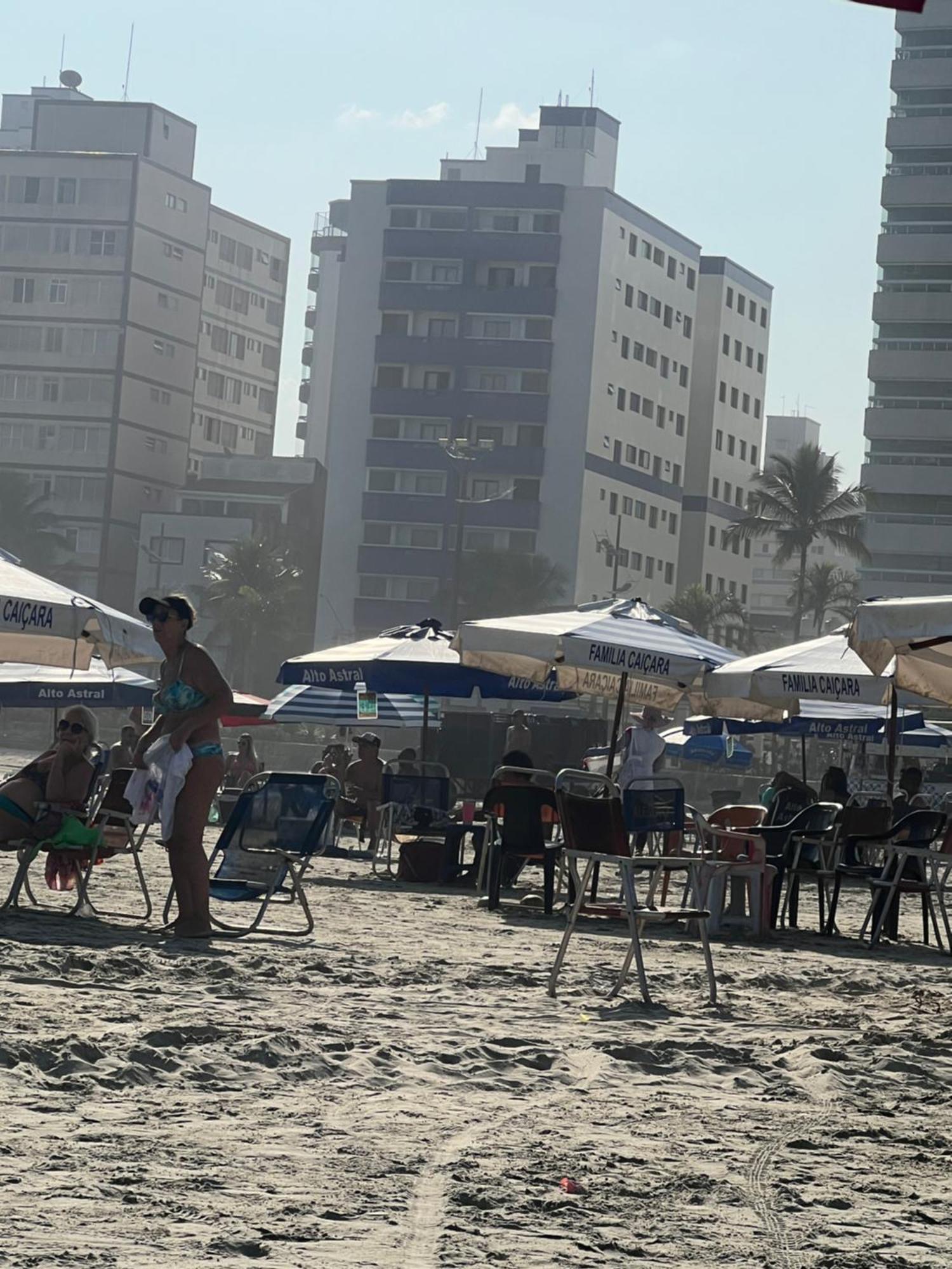Guilhermina Pe Na Areia Vista Mar 프라이아 그란데 외부 사진